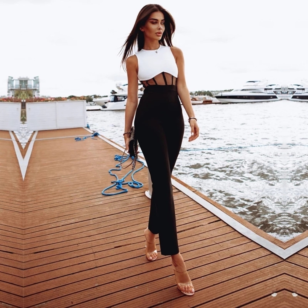 🔥 LAST ONE🔥 jumpsuit bandage Pickyglam brand - Picture 2 of 6